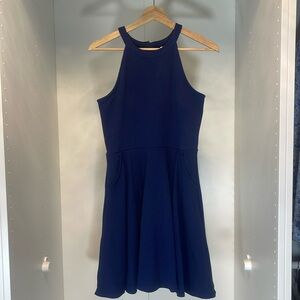 Justice Navy Halter Dress Size 18